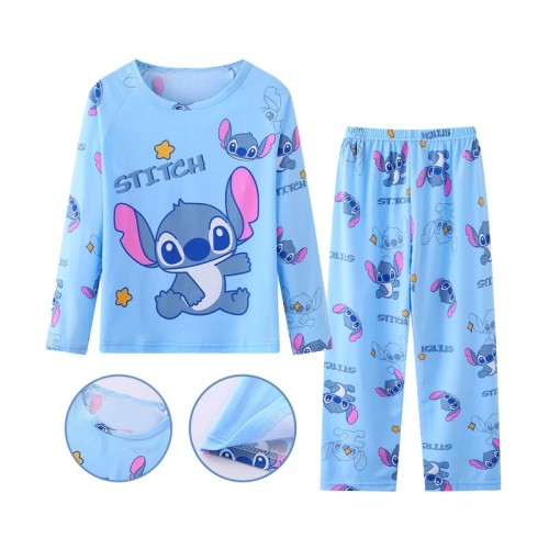 Piżama dziecięca długi rękaw Stitch komplet do spania