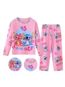 Piżama dziecięca długi rękaw Stitch komplet do spania