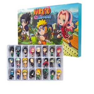 Kalendarz adwentowy figurki Naruto Shippuden anime 24 sztuki