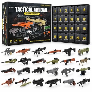 Kalendarz adwentowy militarny pistolety z klocków 24 modele