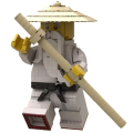 Zestaw klocków mistrz Wu Sensei Ninjago duża figurka 767 elementów