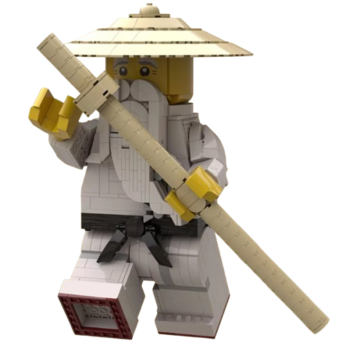 Zestaw klocków mistrz Wu Sensei Ninjago duża figurka 767 elementów