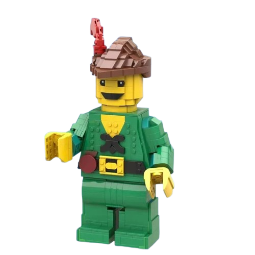 Zestaw klocków Robin Hood leśnik z Sherwood duża figurka 875 elementów