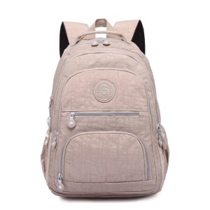 Modny tornister szkolny w kolorze kremowy unisex