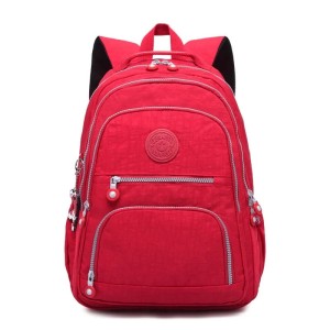 Modny tornister szkolny w kolorze czerowny unisex 