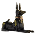 Klocki zestaw bóstwo Anubis szakal egipski duża figura rzeźba model 1208 elementów