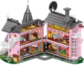 Klocki zestaw różowy pałac nawiedzony dwór Halloween Pink Castle makieta model 2826 elementów