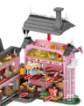 Klocki zestaw różowy pałac nawiedzony dwór Halloween Pink Castle makieta model 2826 elementów