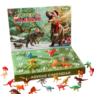 Kalendarz adwentowy dinozaury figurki 24 niespodzianki