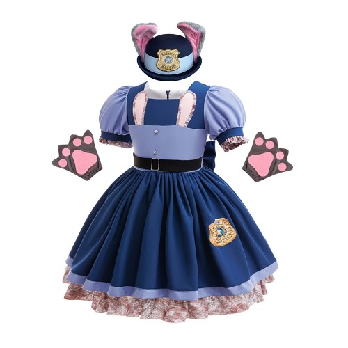 Strój Judy Hopps Zwierzogród dla dziewczynki sukienka