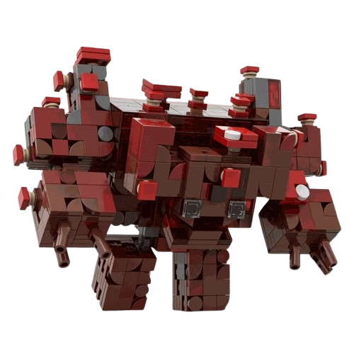 Klocki Minecraft Grzybowy Potwór Monstrum Mooshroom Monster Dungeons 586 elementów