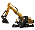 Klocki techniczne koparka gąsienicowa maszyna budowlana JCB model 1020 elementów