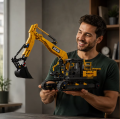 Klocki techniczne koparka gąsienicowa maszyna budowlana JCB model 1020 elementów