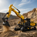 Klocki techniczne koparka gąsienicowa maszyna budowlana JCB model 1020 elementów