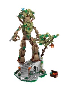 Klocki Drzewiec Ent Władca Pierścieni strażnik lasu ruiny diorama zamek figurka 942 elementy