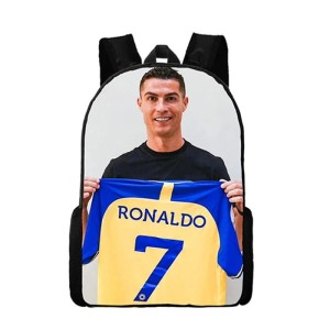Plecak szkolny dla ucznia z piłkarzem CR7 Al-Nassr 3D nadruk