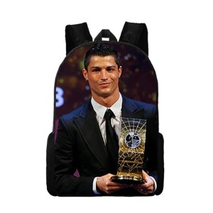 Plecak szkolny dla ucznia z piłkarzem CR7 nadruk 3D 