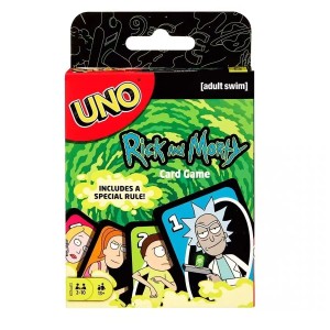 Gra karciana Uno dla dzieci i dorosłych seria Rick and Morty