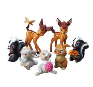 Zestaw 7 figurek z bajki Jelonek Bambi dla dzieci